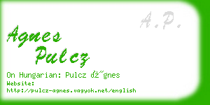 agnes pulcz business card